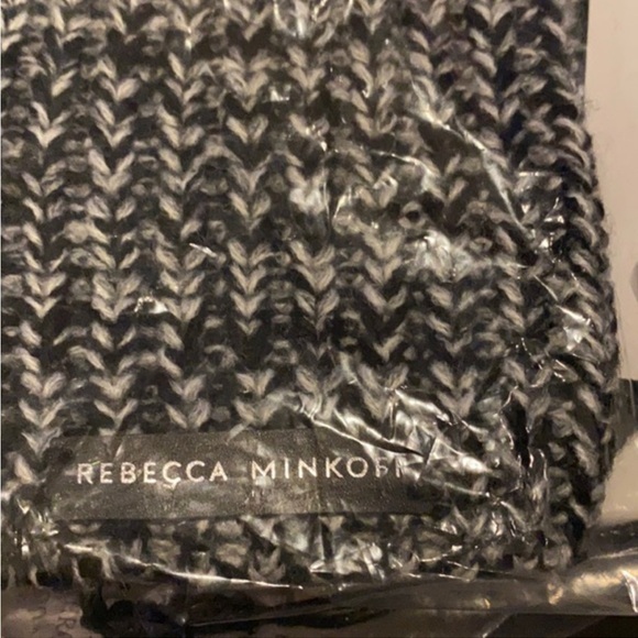 Rebecca Minkoff Gray Marled Pom Pom Beanie & Arm Warmer Glove main image 5